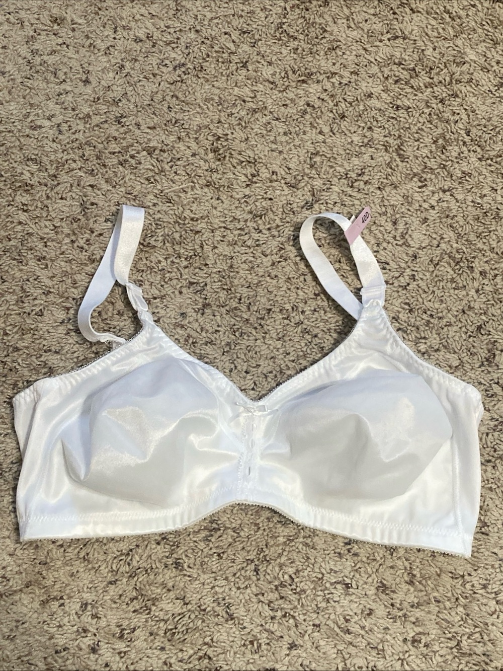 NEW Bali White double support Wireless Bra Women’s size 40D